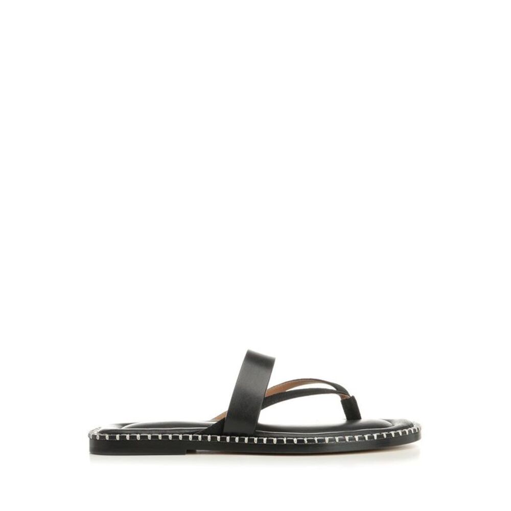 Dries Van Noten Men Leather Flip-Flops